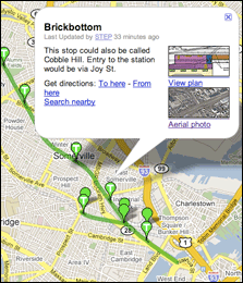 Green Line map